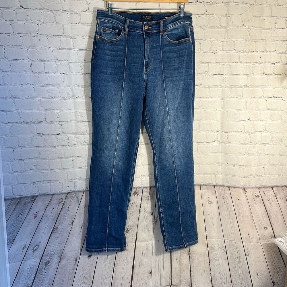 Judy Blue Womens Jeans 16W Straight Fit Blue Stretch Medium Wash JB82571